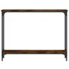vidaXL Konzolový stolík údený dub 100x22,5x75 cm odvodený Náhľad obrázku produktu 4