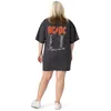 AC/DC - Dámske tričkové šaty NS6944 (S) (čierna/červená) Náhľad obrázku produktu 2