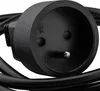 A close-up view of a black electrical plug and cable. Podgląd zdjęcia produktu