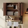 Mobile da bagno da parete in stile loft rustico con gancio, Anteprima dell’immagine prodotto 6