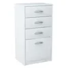 Commode 4 tiroirs finition mate, commode 45cm de large Voir les images du produit 9