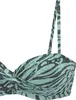 Bruno Banani Bügel-Bandeau-Bikini jade bedruckt Größe 38 Produktbild-Vorschau 4