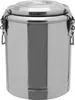 A stainless steel insulated container with a lid and latches. Náhled obrázku produktu