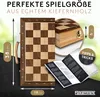 Falkenwerk Gioco magnetico di scacchi e dama - Legno [38x38 Anteprima dell’immagine prodotto 2