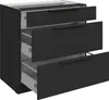Unterschrank LUNARA – Breite 80 cm, schwarz Produktbild-Vorschau 2