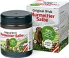 A jar of Murmeltier Salbe (marmot ointment) and its packaging are shown against a white background. Produktbild-Vorschau