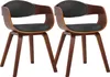 DELUKE® 2er Set Stühle LONDON Kunstleder - 73x49x46cm, Produktbild-Vorschau 1