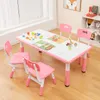 GOPLUS Kindertisch Set mit 4 Stühlen, Schreibtisch Produktbild-Vorschau 2