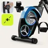Close-up view of the internal mechanism of a stationary bike, with inset images highlighting features. Anteprima dell’immagine prodotto