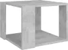 A concrete grey cube-shaped coffee table shown from a slight angle against a white background. Podgląd zdjęcia produktu