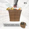 SachsenRAD Panier à vélo avant 22L en polyrattan, montage Voir les images du produit 5