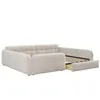 Cama infantil Flieks de 140x200 cm con puertos de carga USB Vista previa de la imagen del producto 7