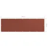 The Living Store Balkon-Sichtschutz Terrakotta-Rot 90x300 Produktbild-Vorschau 5