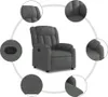 vidaXL Relaxsessel Dunkelgrau Stoff Produktbild-Vorschau 5