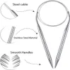 Set rondbreinaalden – 80 cm – Metalen rondbreinaalden – RVS Productafbeelding-voorbeeld 3