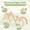 UISEBRT 7-in-1 Montessori Klettergerüst Indoor, Holz Produktbild-Vorschau 3