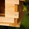Casetta per uccelli in legno grigio Mangiatoia per uccelli Anteprima dell’immagine prodotto 4