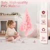 Umělá vánoční stromek Rosejane, růžová barva, 120 cm, PVC, Náhled obrázku produktu 7