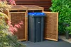 dobar Wetterfeste Doppel-Mülltonnen-Box aus Holz, Produktbild-Vorschau 14