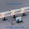 Rolio USB C Hub, Triple Monitor, 2x HDMI 4K, 1x Produktbild-Vorschau 4