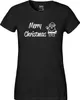 Huuraa Damen T-Shirt Merry Christmas Weihnachtsmann XS Produktbild-Vorschau 2