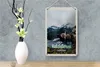 Blechschild Reise 12x18cm Hallstättersee Berge Schiff Boot Produktbild-Vorschau 4