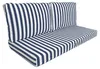 Coussins pour salon de jardin déhoussable 120x60cm - Rayure Voir les images du produit 1