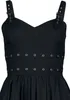 Gothicana by EMP Damen schwarzes mittellanges Kleid mit Produktbild-Vorschau 3