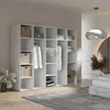 Kleiderschrank, Drehtürenschrank Kaschmir mit Ablageflächen und Kleiderstangen Breite 250 cm Produktbild-Vorschau