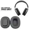 A pair of Apple AirPods Max headphones and two ear pads are shown against a white background. Produktbild-Vorschau
