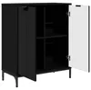 vidaXL Credenza nera 69,5 x 33 x 82 cm Materiale a base di Anteprima dell’immagine prodotto 5