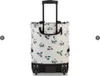 A wheeled tote bag with a floral pattern is shown against a white background. Voir les images du produit