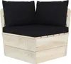 vidaXL Cuscino Pallet 3 pezzi tessuto Oxford nero Anteprima dell’immagine prodotto 11