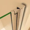 140x70cm 6mm ESG Chromfarben Faltwand mit Seitenwand Produktbild-Vorschau 7