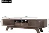 OKWISH Meuble TV Vintage avec 2 Portes et 1 Tiroir, Voir les images du produit 4
