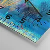 Wanduhr - Quadrat - Glasuhr - Bäume Wiese Sommer - 40x40cm Produktbild-Vorschau 5