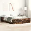 vidaXL Bettgestell Räuchereiche 120x200 cm Produktbild-Vorschau 2