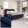 Boxspringbett CINDY 140x200 mit Bettkästen und Topper | Produktbild-Vorschau 6