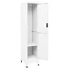 vidaXL skříňka bílá 38x45x180 cm ocel Náhled obrázku produktu 1