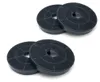 Four circular charcoal filters are arranged in two pairs against a white background. Produktbild-Vorschau
