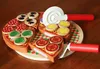 Legno Pizza Puzzle Tagliare Accessori Coltello Velcro Anteprima dell’immagine prodotto 9