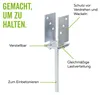 Alberts U-Pfostenträger | breitenverstellbar und zum Produktbild-Vorschau 5