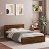 Bettgestell mit Kopfteil Braun Eiche-Optik 120x190 cm Produktbild-Vorschau 2