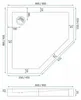 Kabina prysznicowa Rea DIAMOND 80x80 Czarny Mat Podgląd zdjęcia produktu 14