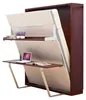 Schreibtisch Regal Bett 2in1 Funktions Schrankbett Möbel Produktbild-Vorschau 2