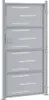 vidaXL Gartentor 85 x 174 cm Edelstahl Silber Abschließbar Produktbild-Vorschau 6