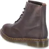 A single brown leather boot is shown from a side-rear angle against a white background. Voir les images du produit