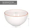2er Set Salatschüssel Wolle Ø 24 cm weiß Größe L rustikal Produktbild-Vorschau 6