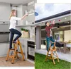 Opklapbare aluminium ladder met 3 treden, antislip Productafbeelding-voorbeeld 2