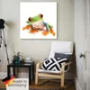 ARTland Leinwandbild Großaufnahme eines Frosches vor weiß Produktbild-Vorschau 5